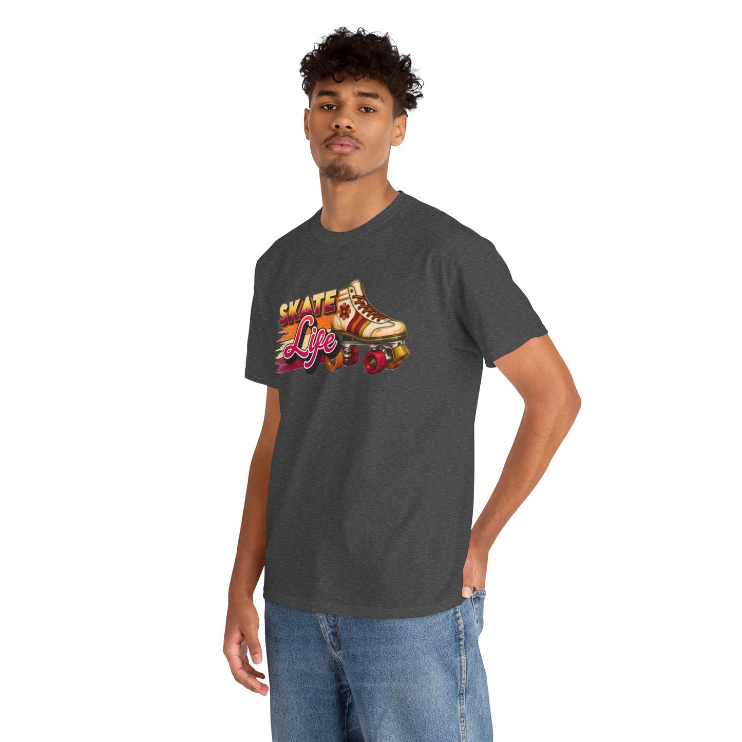 Retro Skate Life Graphic Tee - Vintage 70s 80s Roller Skating Shirt - Old School Skaters