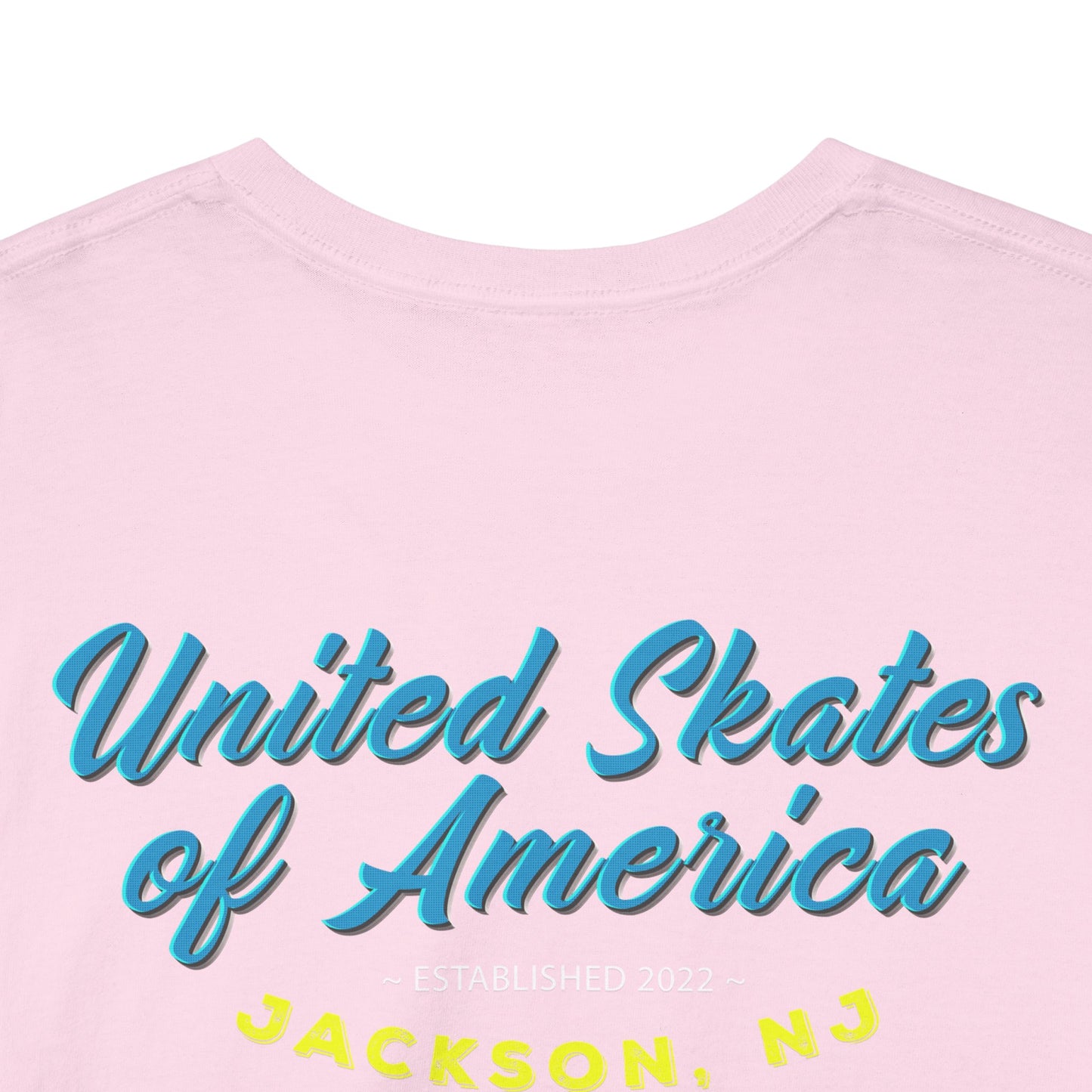 Jackson, NJ - Adult "Skate Life" Roller Skater T-Shirt (Blue Graphic)
