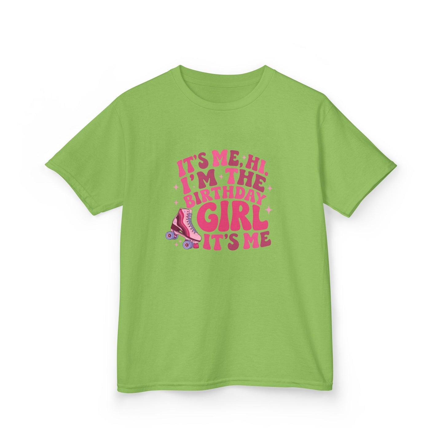 Girl's Birthday Roller Skating T-Shirt "Its Me, Hi I’m the Birthday Girl" Tee for Kids