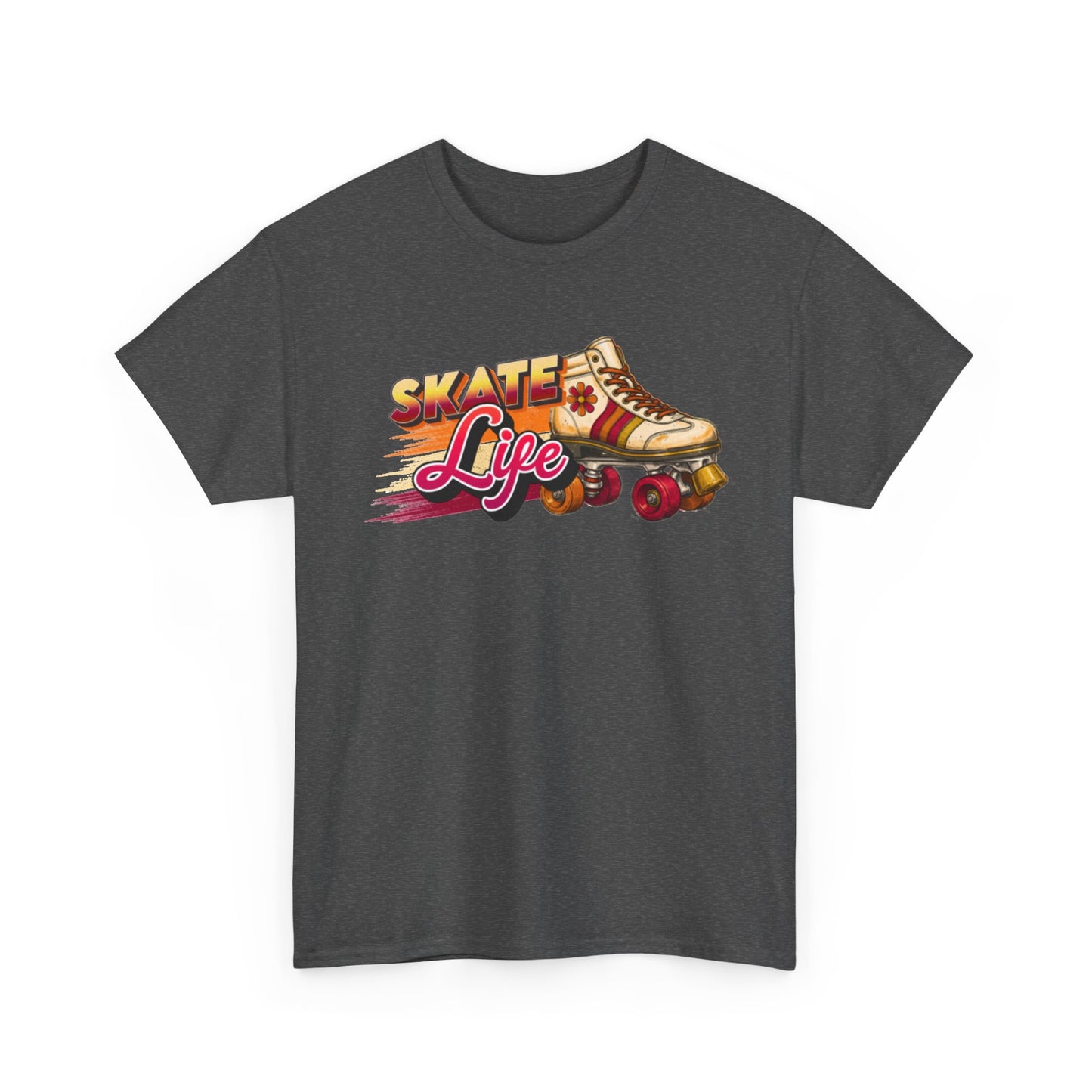 Retro Skate Life Graphic Tee - Vintage 70s 80s Roller Skating Shirt - Old School Skaters