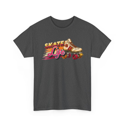 Retro Skate Life Graphic Tee - Vintage 70s 80s Roller Skating Shirt - Old School Skaters