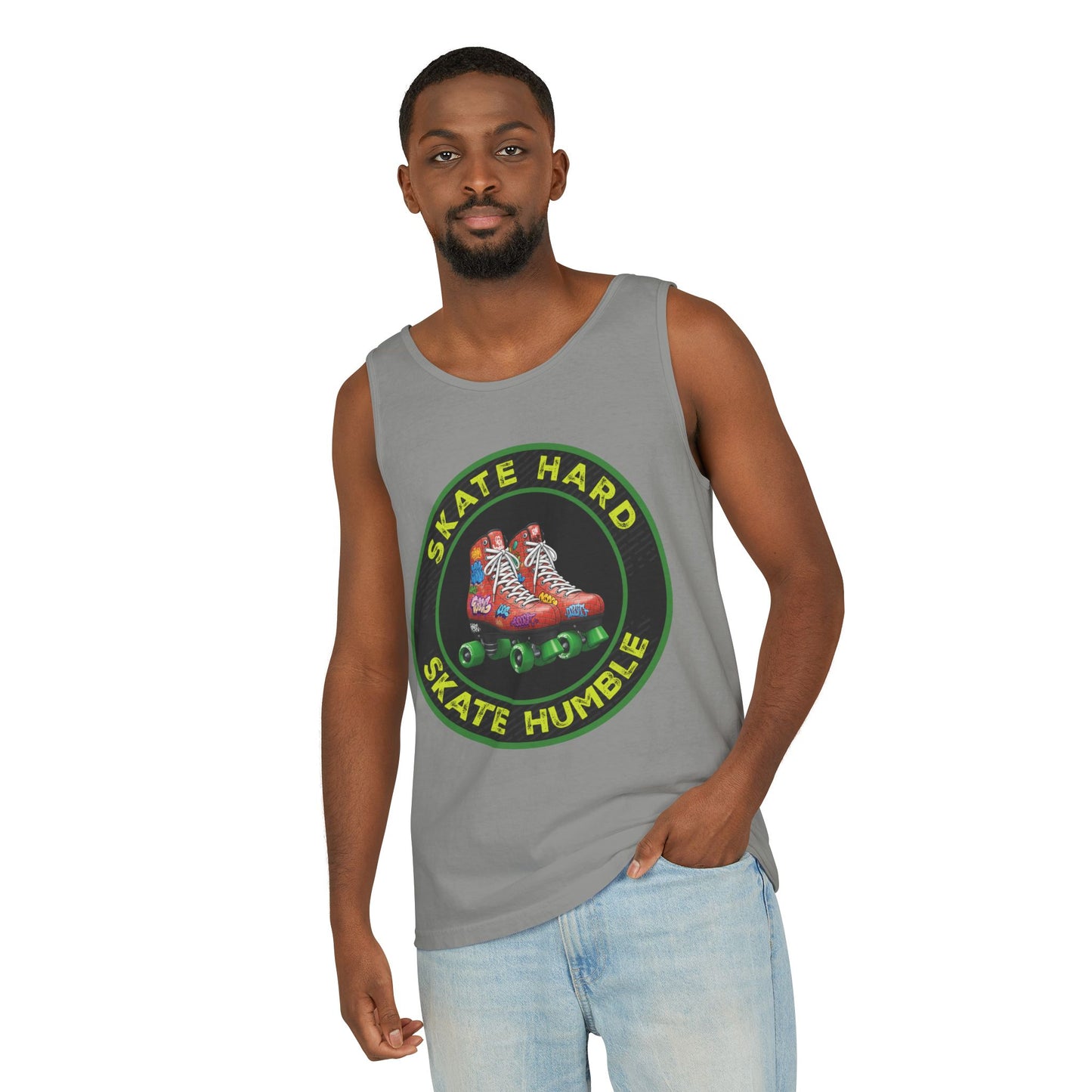 Unisex, Skate Hard, Skate Humble, Tank Top