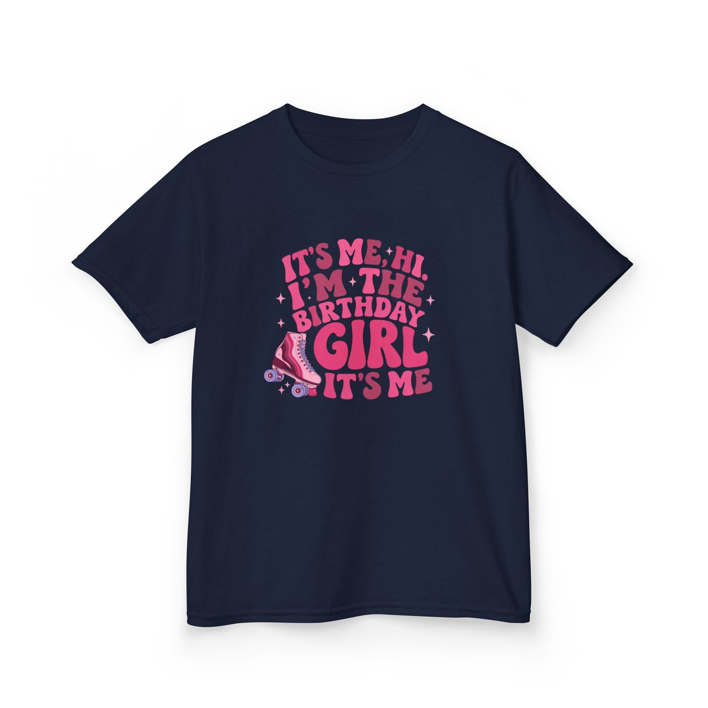 Girl's Birthday Roller Skating T-Shirt "Its Me, Hi I’m the Birthday Girl" Tee for Kids
