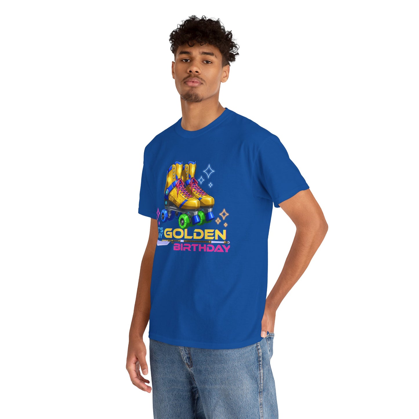 Golden Birthday - Adult Roller Skate Graphic T-Shirt – 100% Cotton