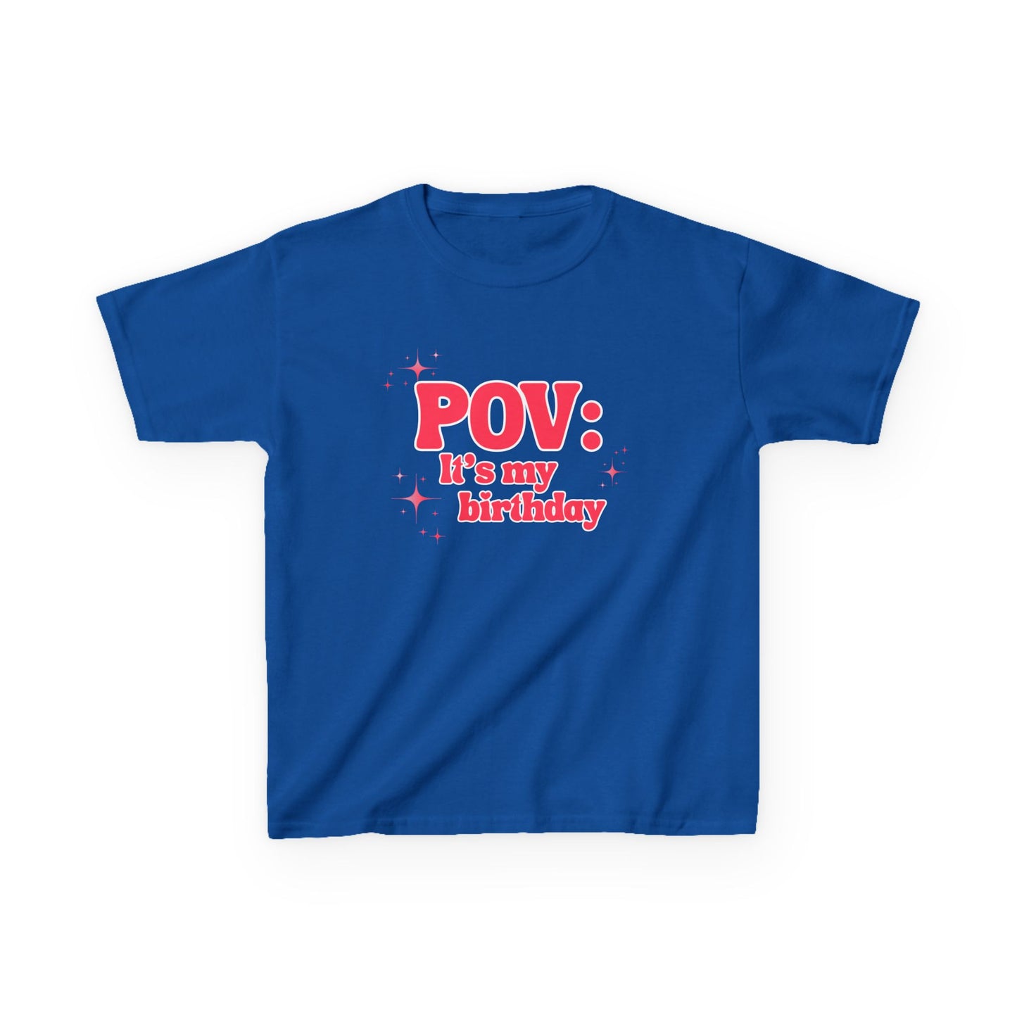 Girl's Roller Skating Birthday T-Shirt - POV It’s My Birthday - Skater Tee for Kids