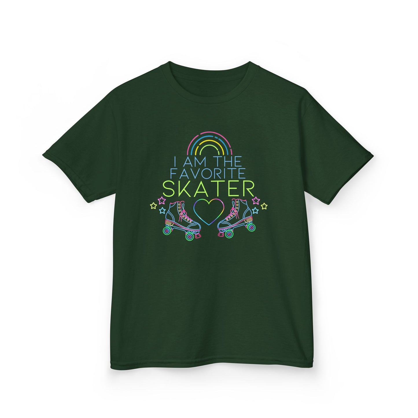 Kid's "I Am The Favorite Skater" Birthday Party T-Shirt, Roller Skating Tee