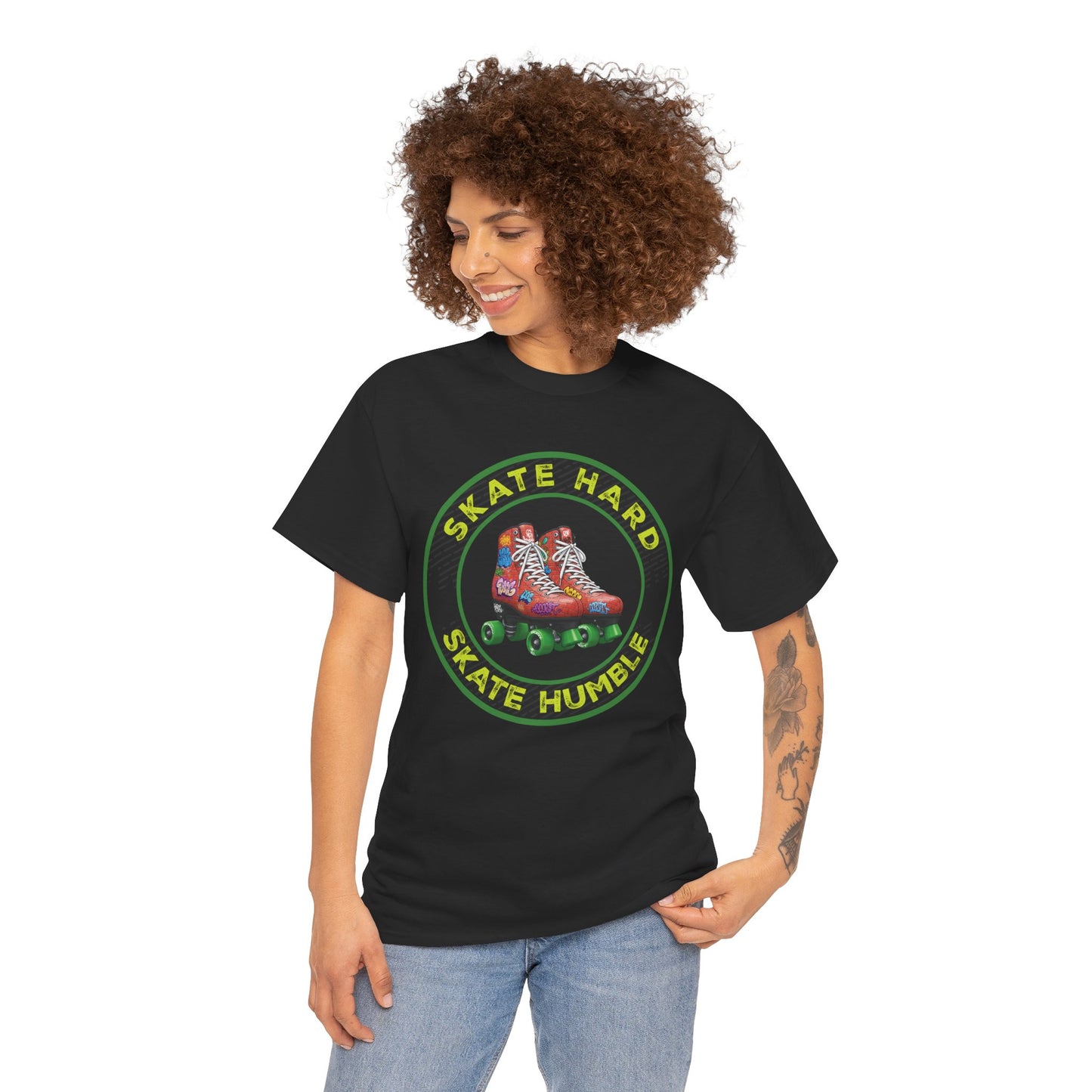 Adult "Skate Hard Skate Humble" Roller Skating T-Shirt