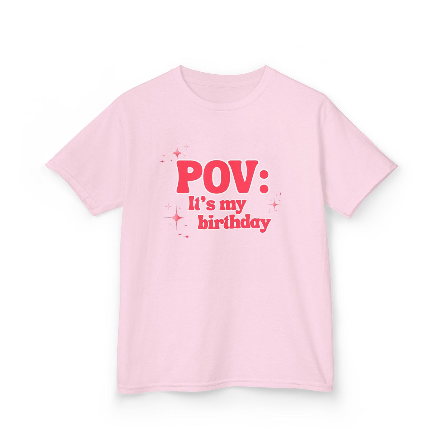 Girl's Roller Skating Birthday T-Shirt - POV It’s My Birthday - Skater Tee for Kids
