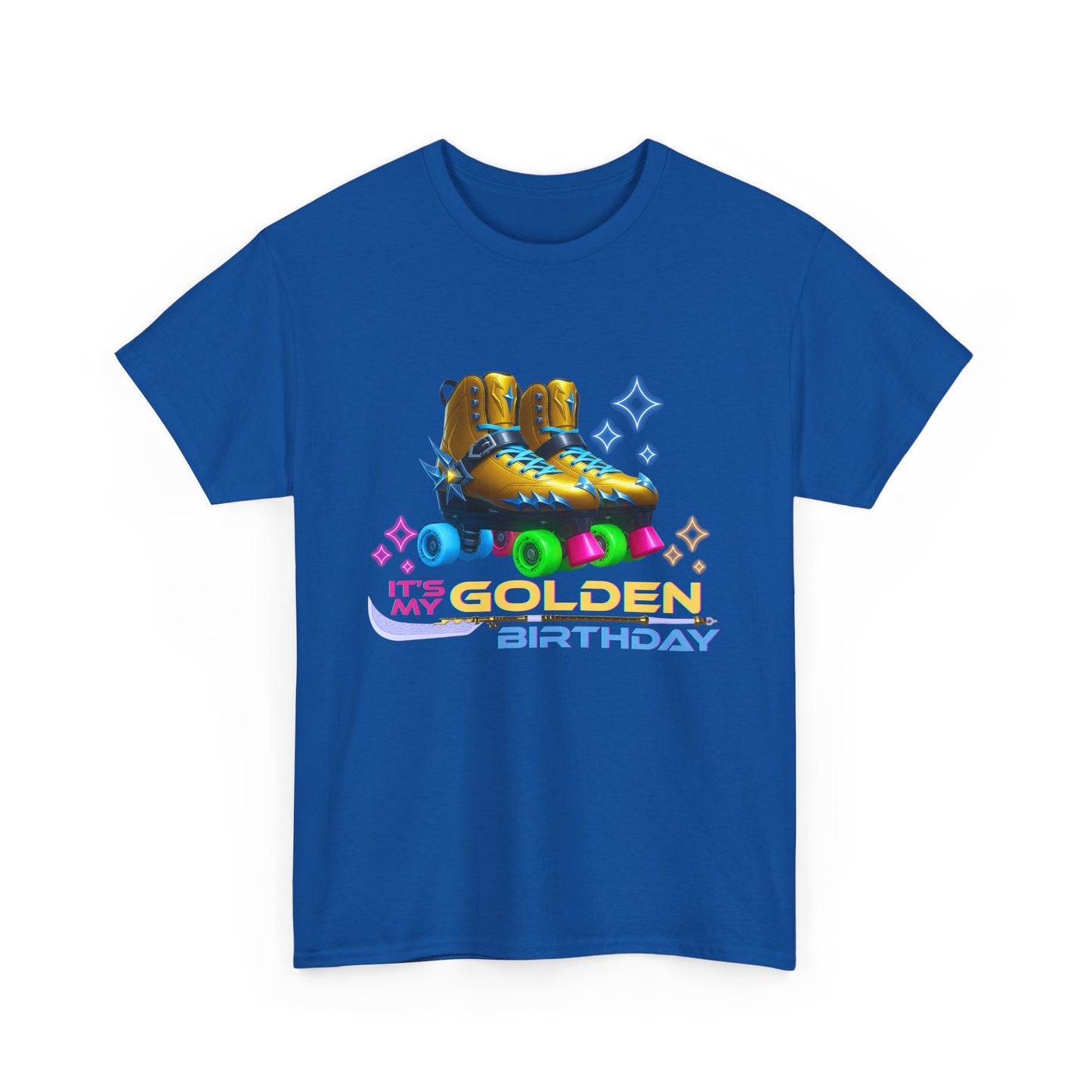It's My Golden Birthday  - Adult and Teens Roller Skate Graphic T-Shirt – 100% Cotton, Female