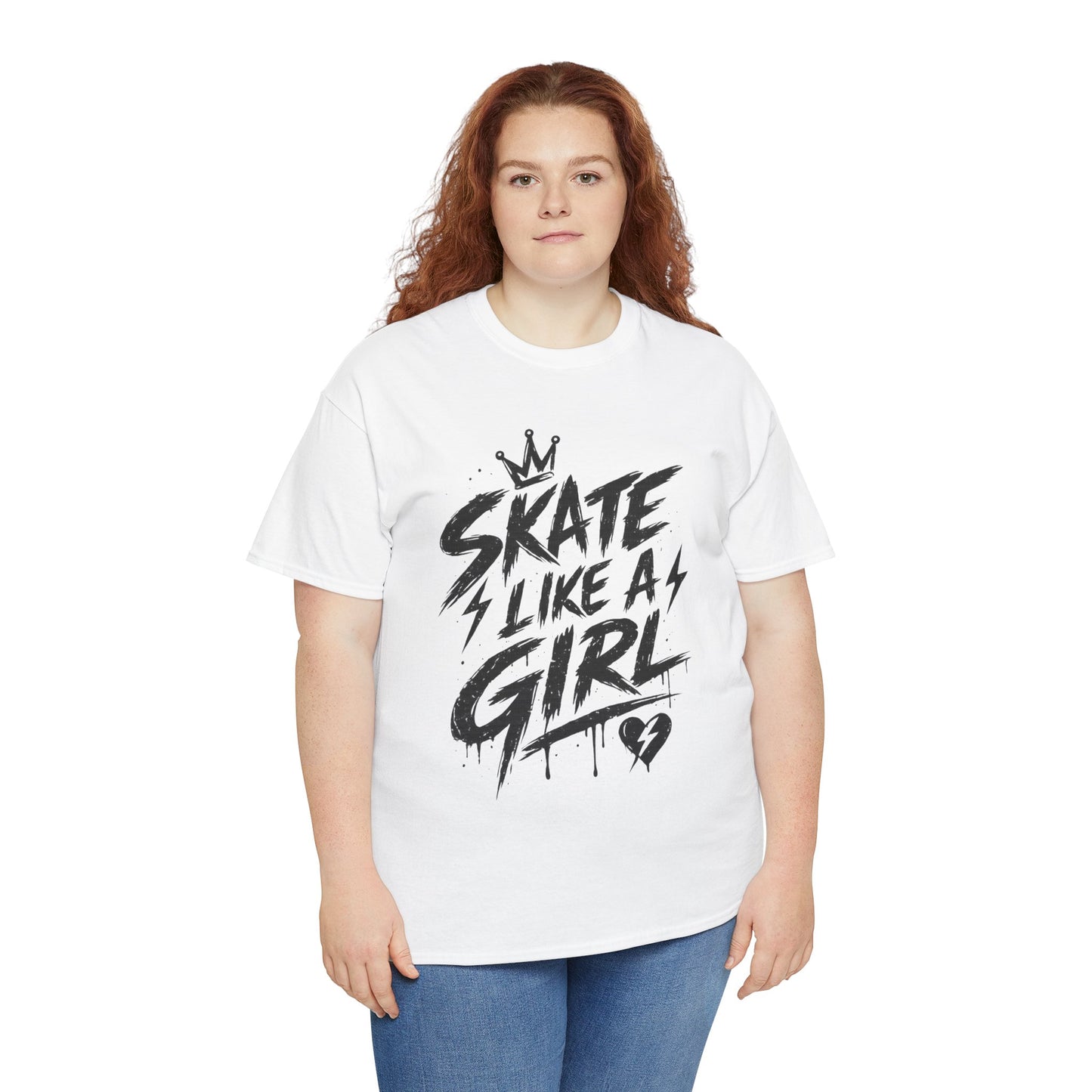 Adult Skate Like a Girl Women's T-Shirt | Roller Skating, Ice Skater, Roller Derby, Hockey & Rink Life Tee