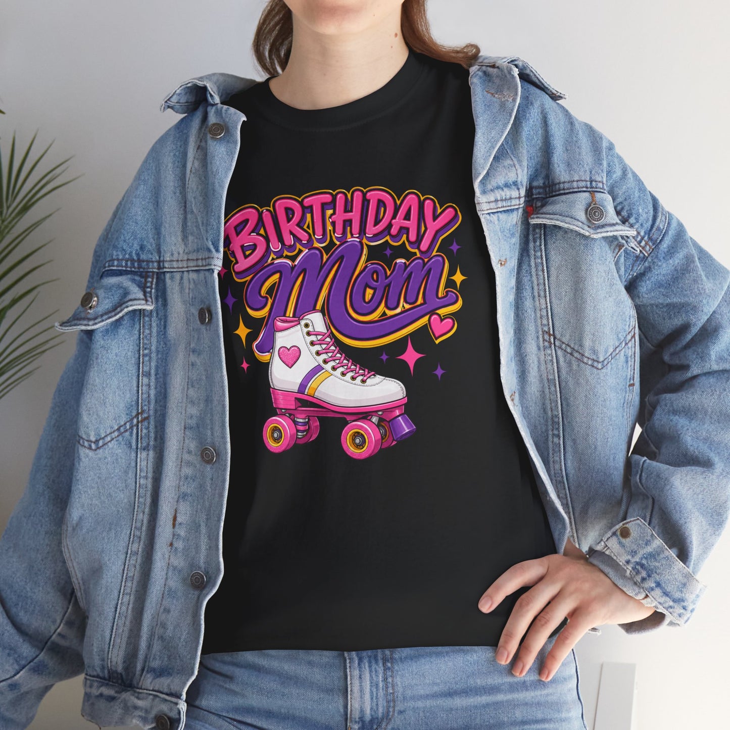 Women's Roller Skating Birthday T-Shirt - Birthday Mom - Retro Skate Tee