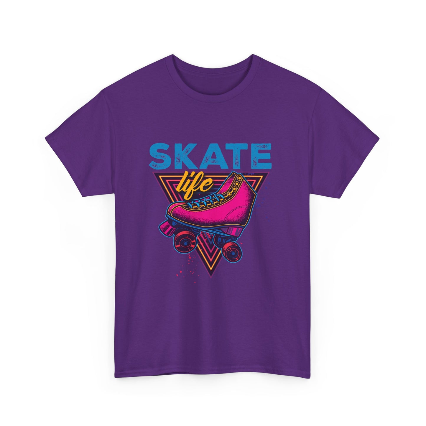 Adult Roller Skating T-Shirt - "Skate Life" - Pink Graphic