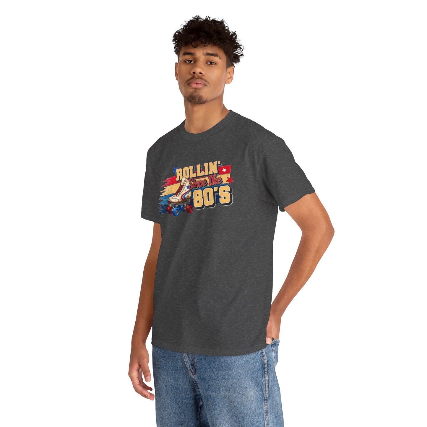 Rollin' Since the 80's - Retro Roller Skating T-Shirt – Vintage Quad Roller Skate Graphic Tee