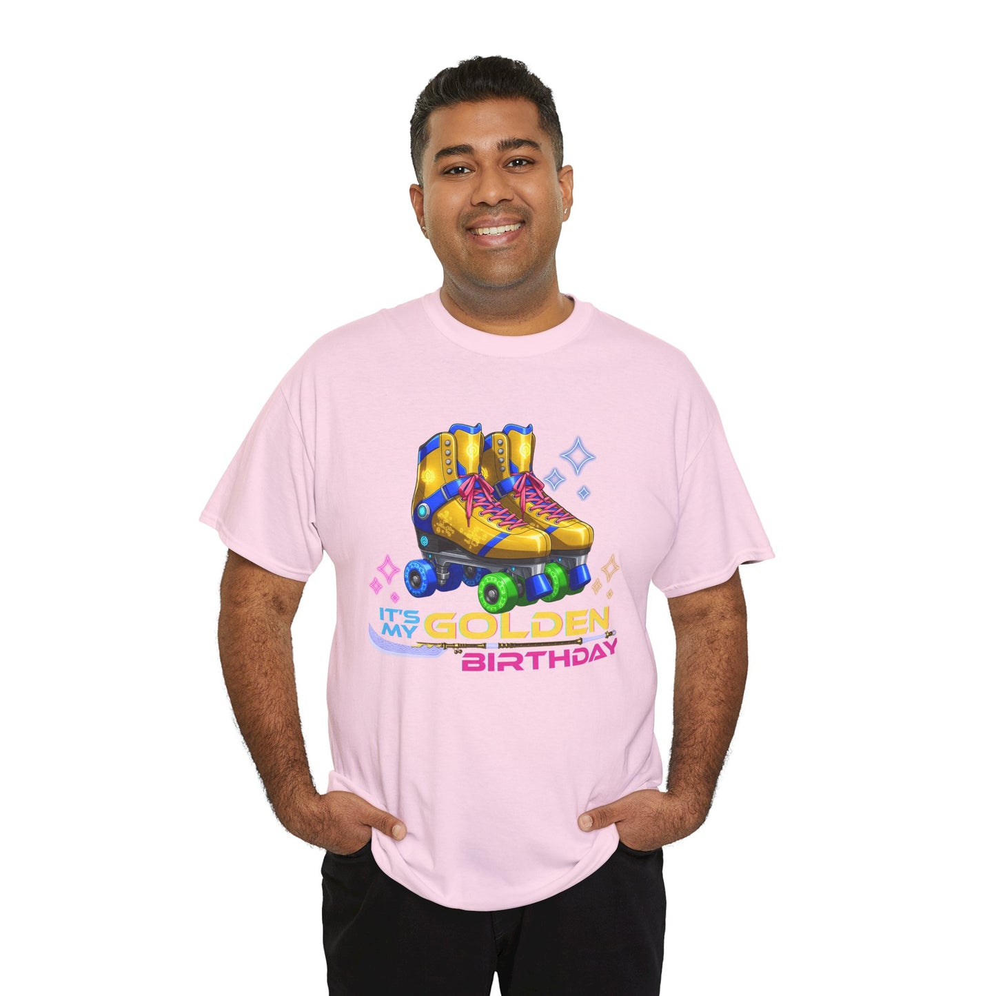 Golden Birthday - Adult Roller Skate Graphic T-Shirt – 100% Cotton