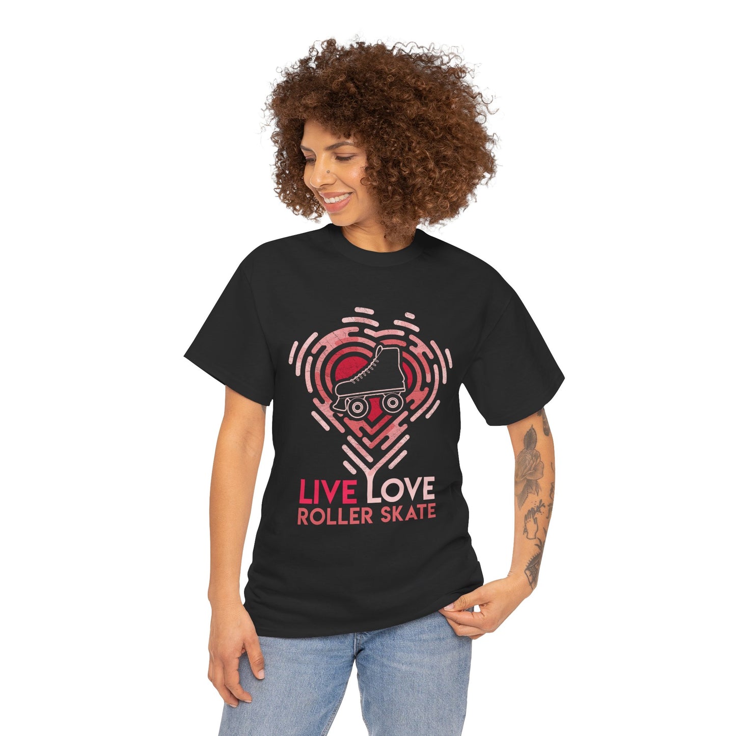 Women's "Live Love Roller Skate" Roller Skaters T-Shirt