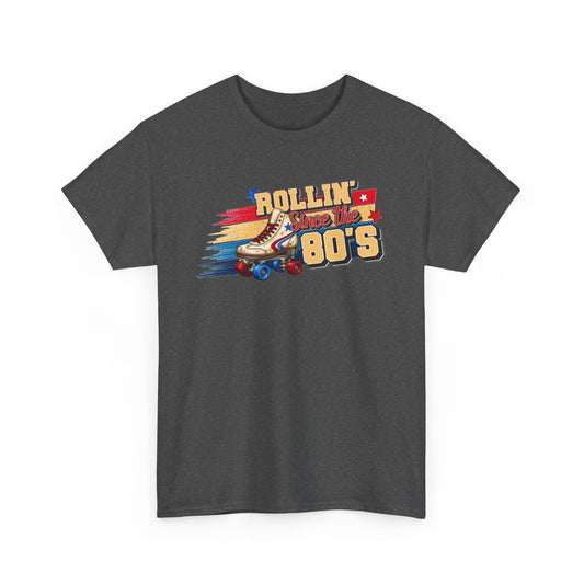 Rollin' Since the 80's - Retro Roller Skating T-Shirt – Vintage Quad Roller Skate Graphic Tee