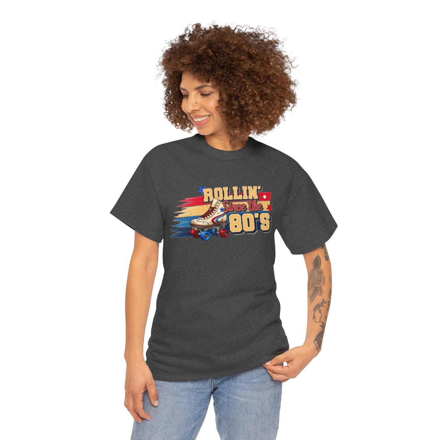 Rollin' Since the 80's - Retro Roller Skating T-Shirt – Vintage Quad Roller Skate Graphic Tee