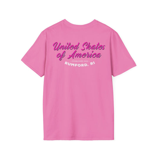 Adult "Skate Life" Paint Splattered Skates T-Shirt - United Skates of America - Rumford, RI