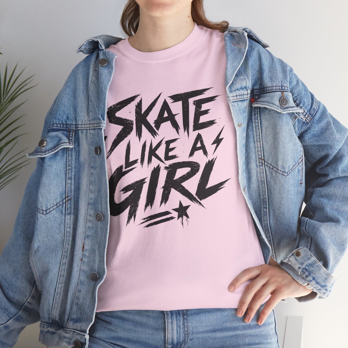 Adult Skate Like a Girl T-Shirt for Women | Roller Skating, Roller Derby, Ice Skating & Hockey Tee