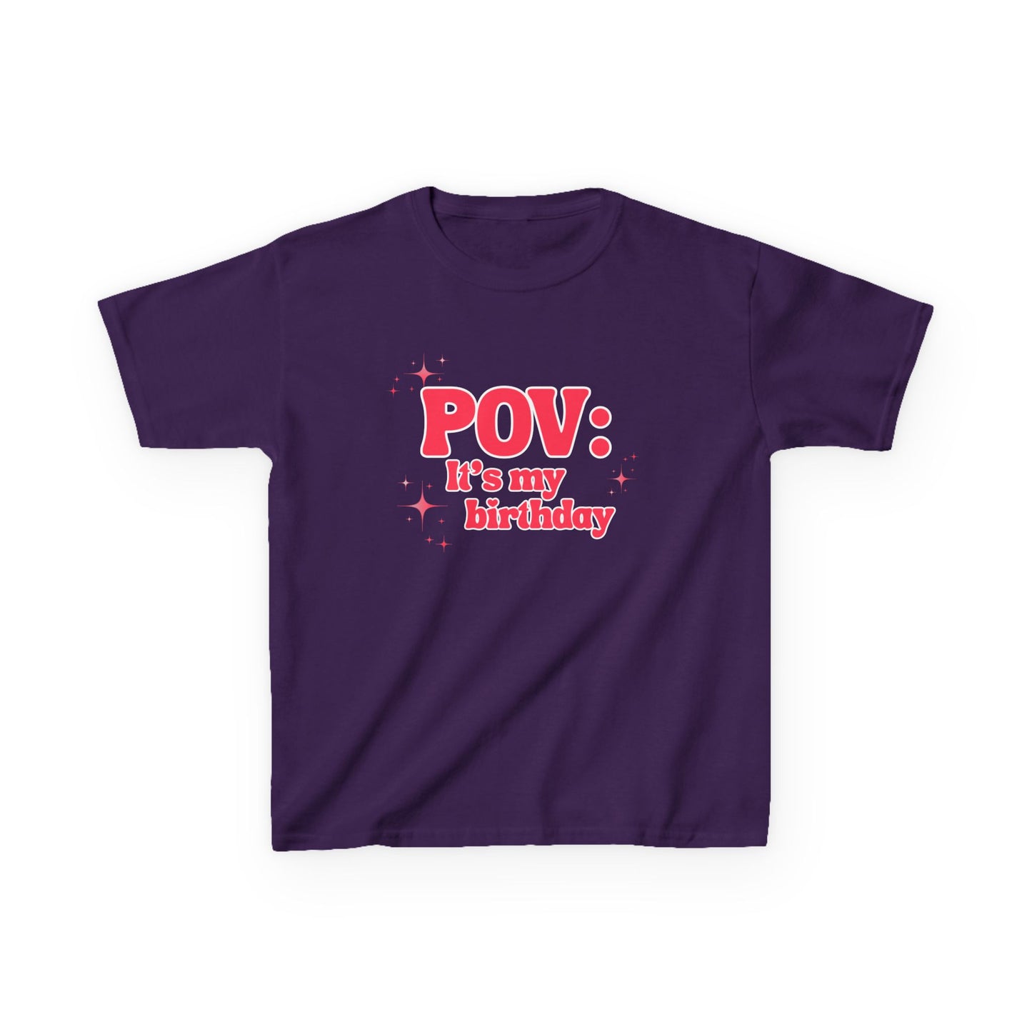Girl's Roller Skating Birthday T-Shirt - POV It’s My Birthday - Skater Tee for Kids
