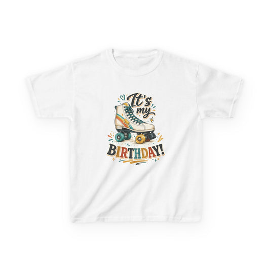Kid's Birthday Roller Skating Shirt - It's My Birthday - Graphic T-Shirt for Boys and Girls