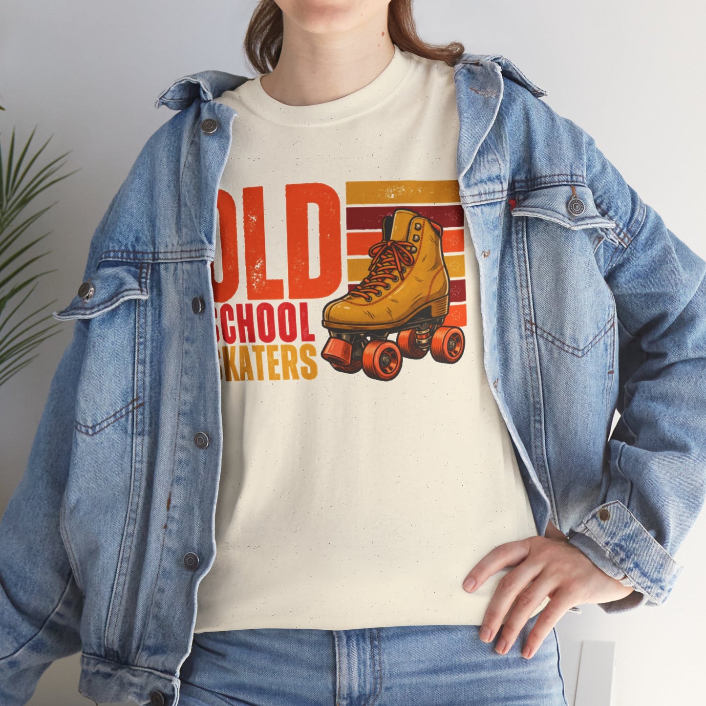 Old School Skaters Retro Roller Skating T-Shirt - Vintage Graphic Tee - 70s 80s Retro Skating Shirt
