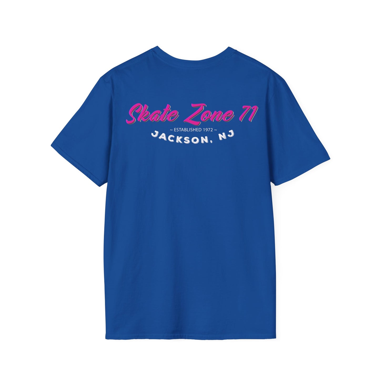 Adult "Flex Vibe Roller Skate" T-Shirt - Skate Zone 71 - Jackson, NJ