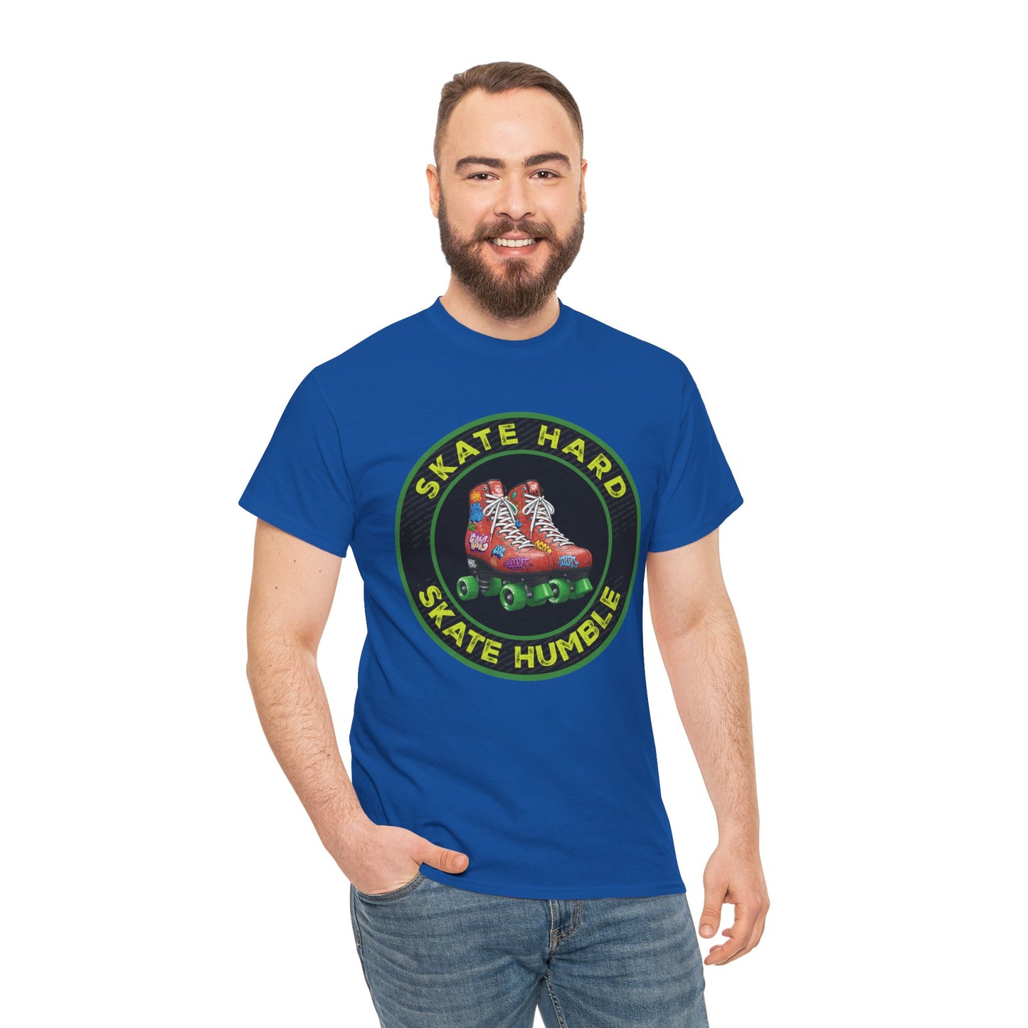 Men's "Skate Hard Skate Humble" Roller Skating T-Shirt