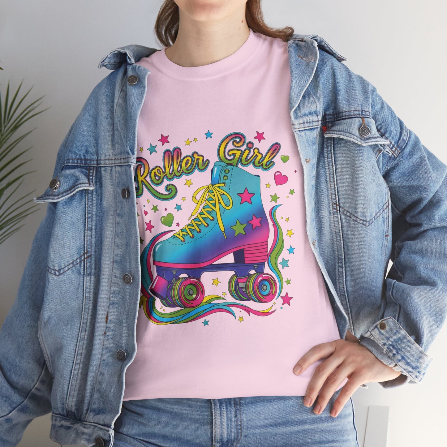 Women's Roller Skating T-shirt - Roller Girl - Retro Graphic Shirt for Skaters