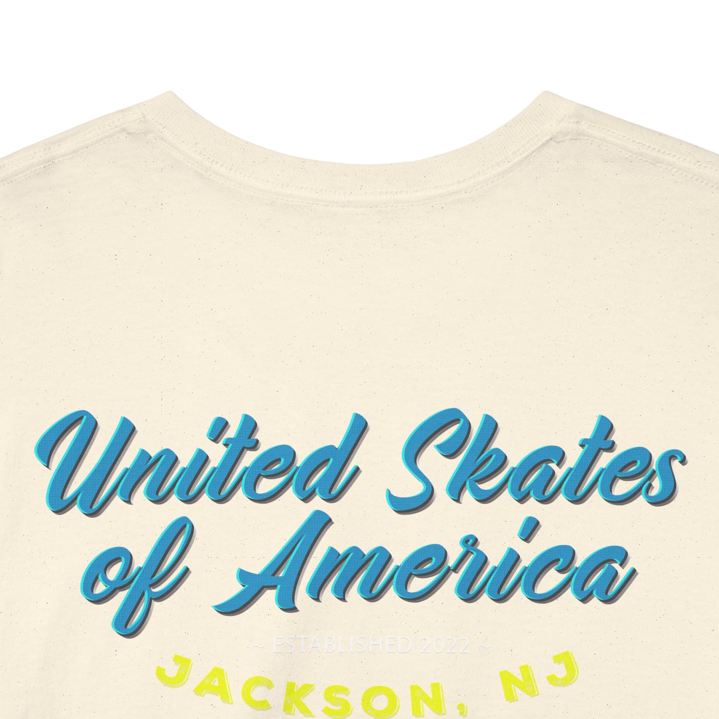 Jackson, NJ - Adult "Skate Life" Roller Skater T-Shirt (Blue Graphic)