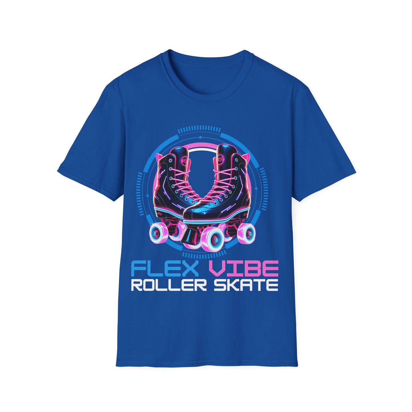 Adult "Flex Vibe Roller Skate" T-Shirt - United Skates of America - Lincoln Park, MI