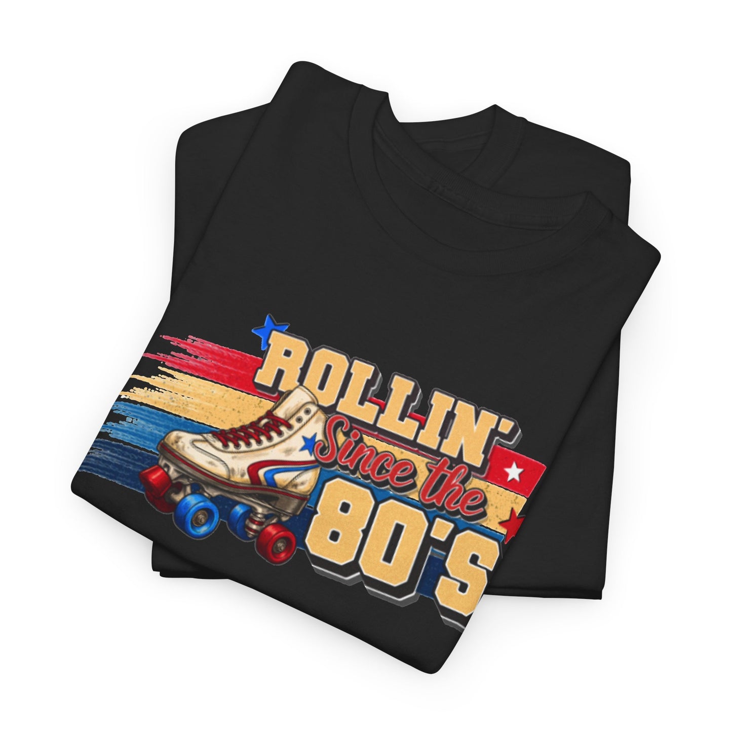Rollin' Since the 80's - Retro Roller Skating T-Shirt – Vintage Quad Roller Skate Graphic Tee