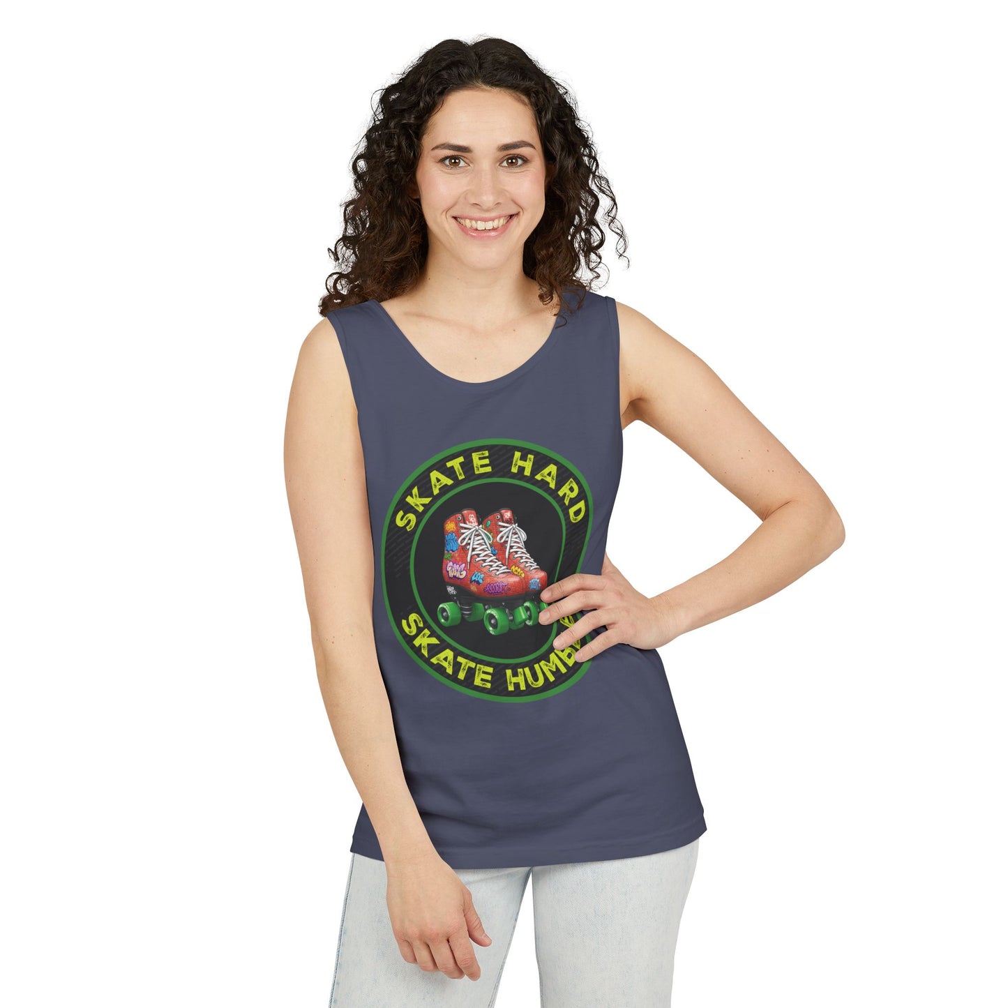 Unisex, Skate Hard, Skate Humble, Tank Top