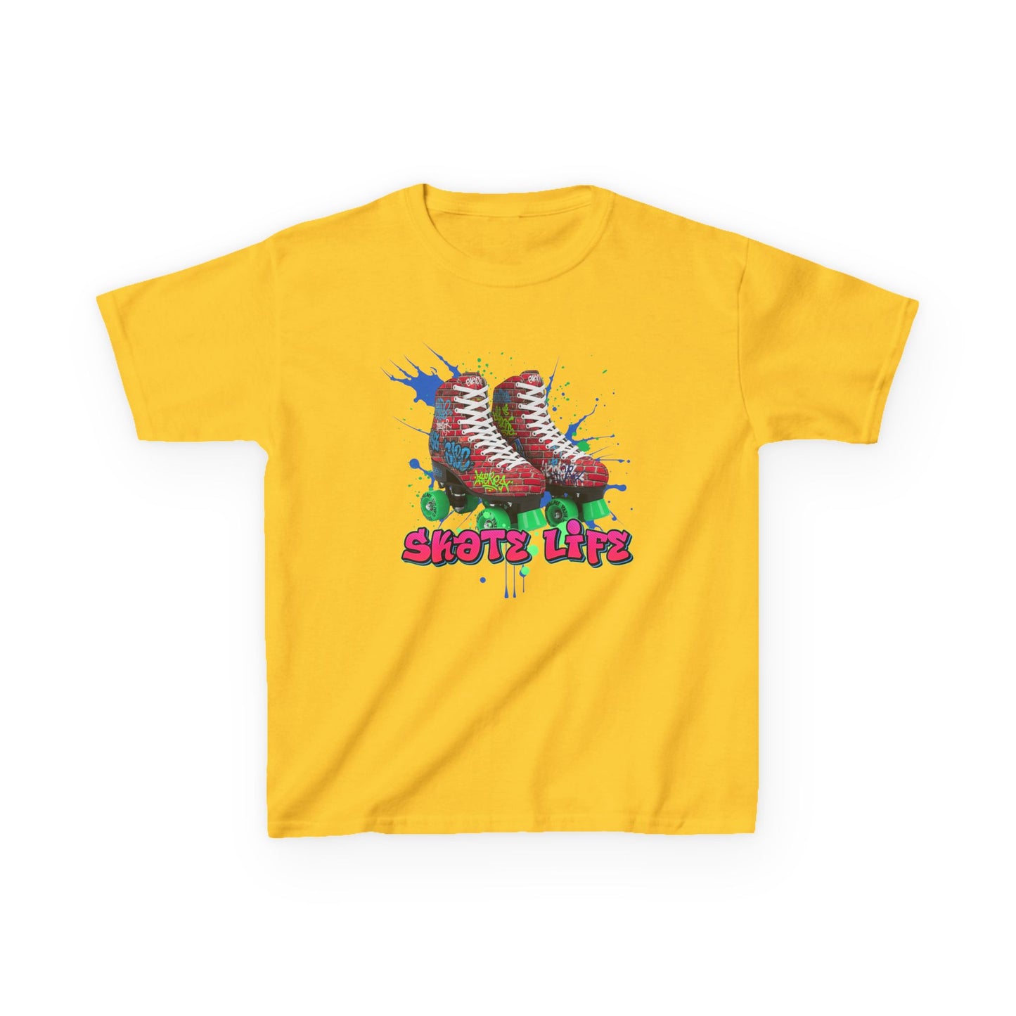 Kid's Roller Skating T-Shirt - Skate Life - Graphic Tee for Boys and Girls