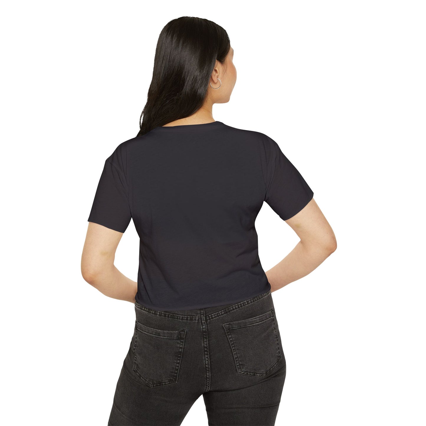 Women's Crop Top Roller Skating T-Shirt - Skate Hard Skate Humble - Graphic Streetwear, Party, Casual Tee