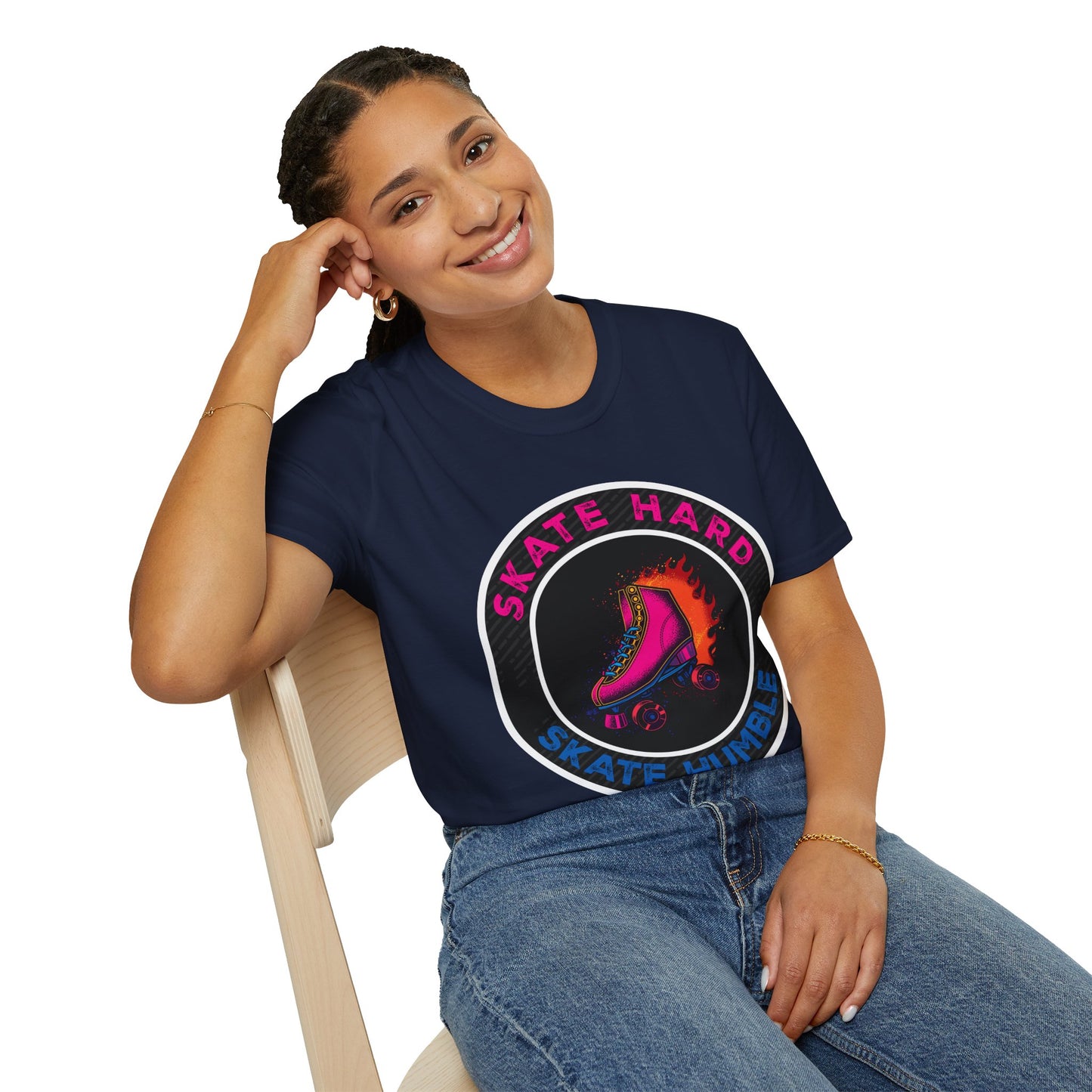 Adult "Skate Hard Skate Humble" T-Shirt - United Skates of America - Columbus