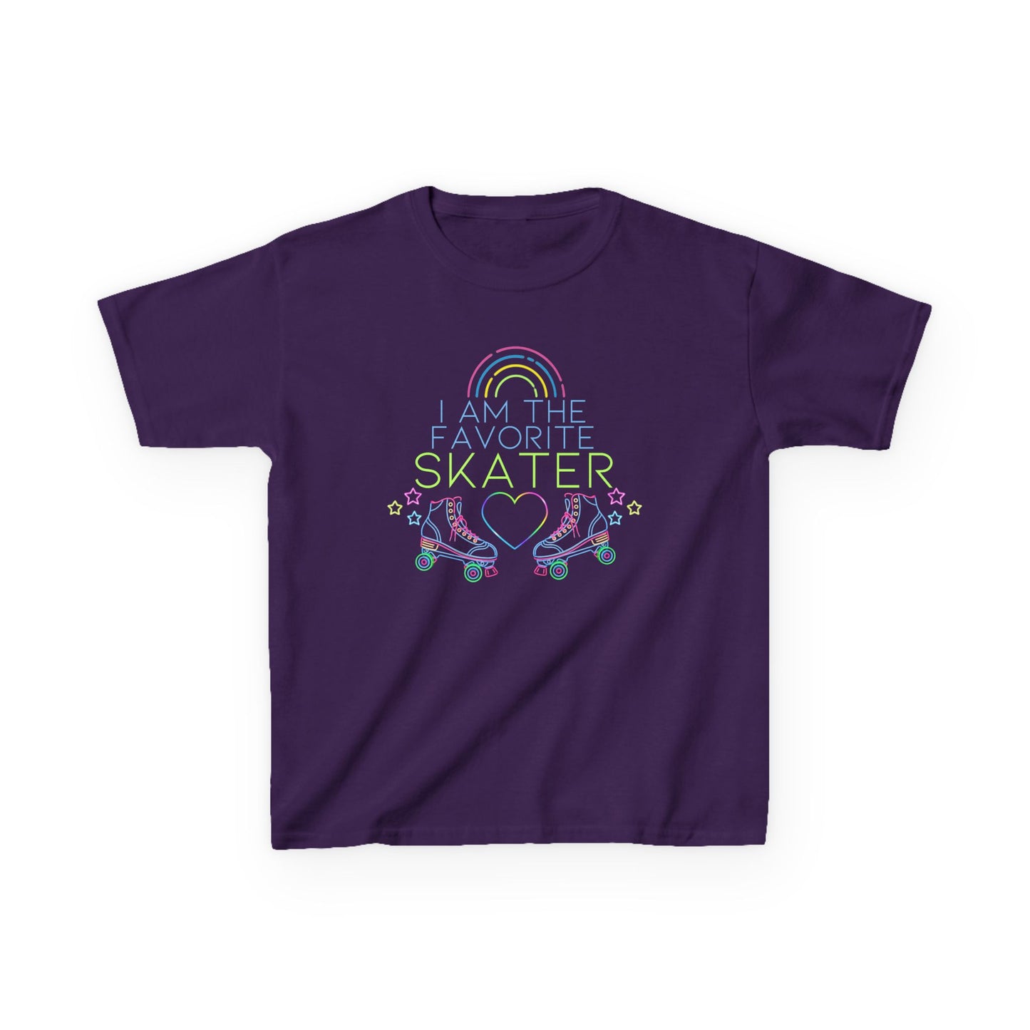 Kid's "I Am The Favorite Skater" Birthday Party T-Shirt, Roller Skating Tee