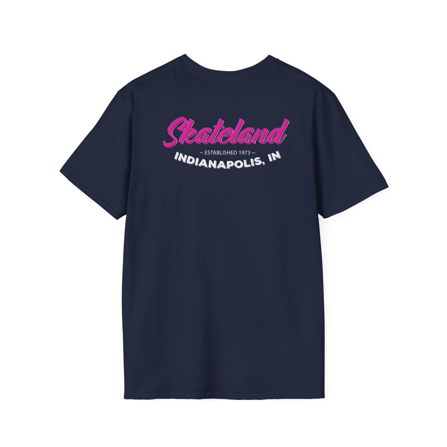 Adult "Skate Life" Paint Splattered Skates T-Shirt - Skateland - Indianapolis, IN
