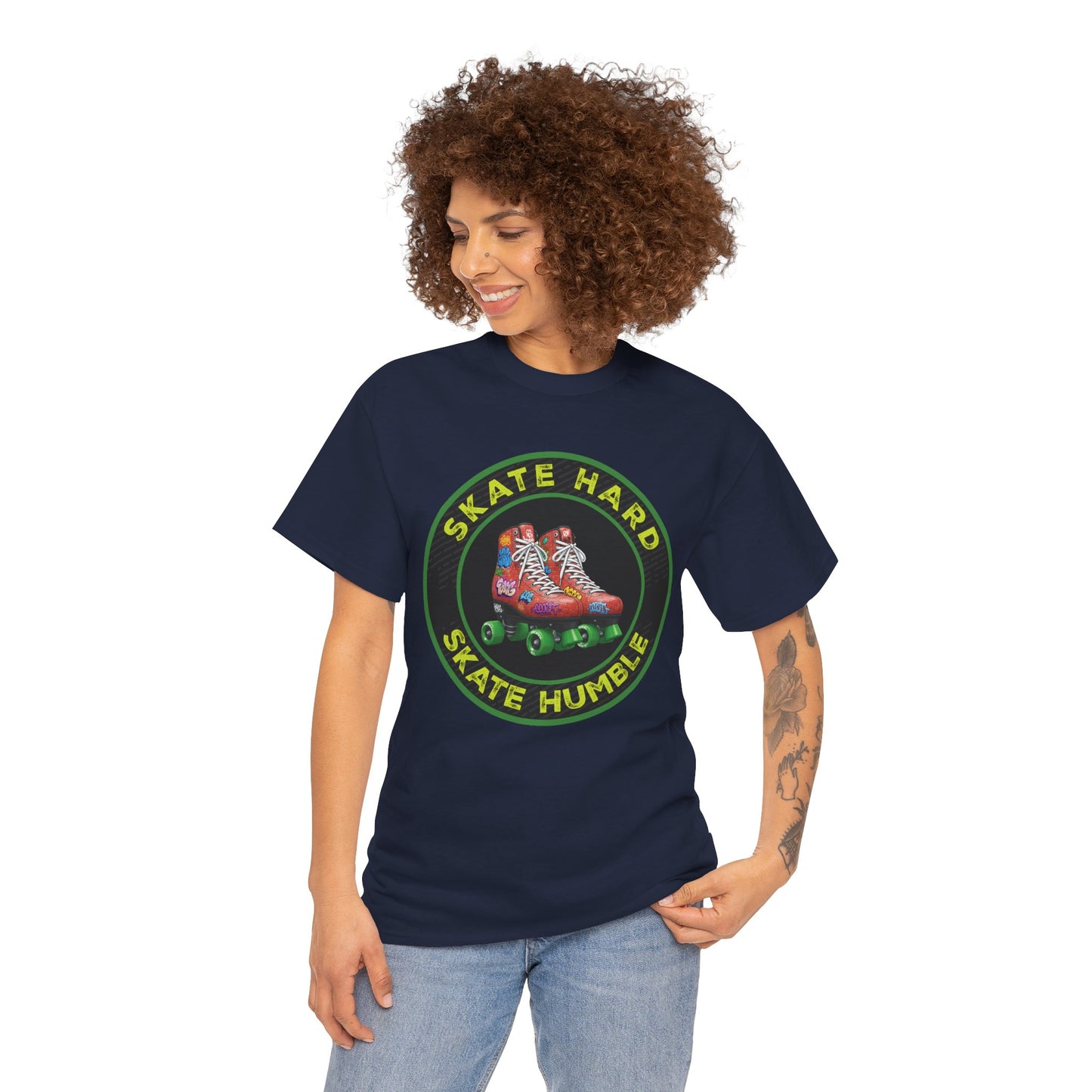 Adult "Skate Hard Skate Humble" Roller Skating T-Shirt