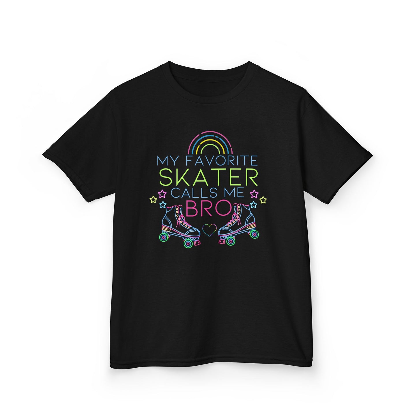 Boy's Roller Skating T-Shirt - My Favorite Skater Calls Me Bro - Birthday Party Shirt for Skaters