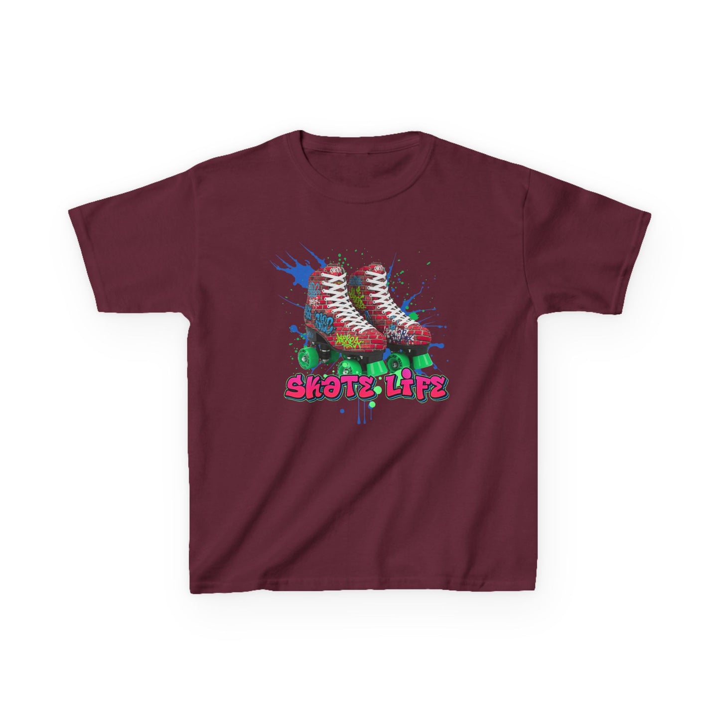 Kid's Roller Skating T-Shirt - Skate Life - Graphic Tee for Boys and Girls