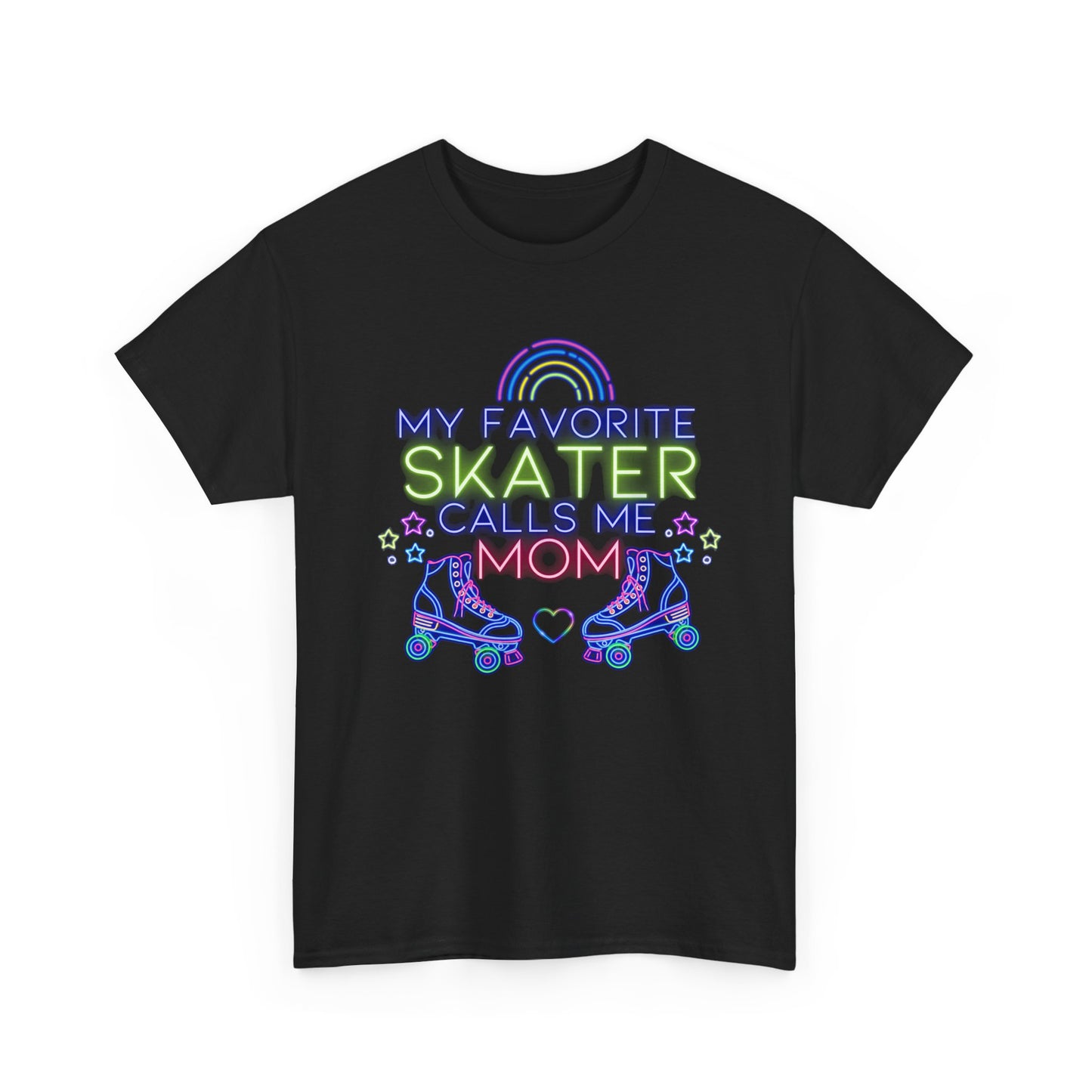 Women's "My Favorite Skater Calls Me Mom" Roller Skating Tee for Mothers