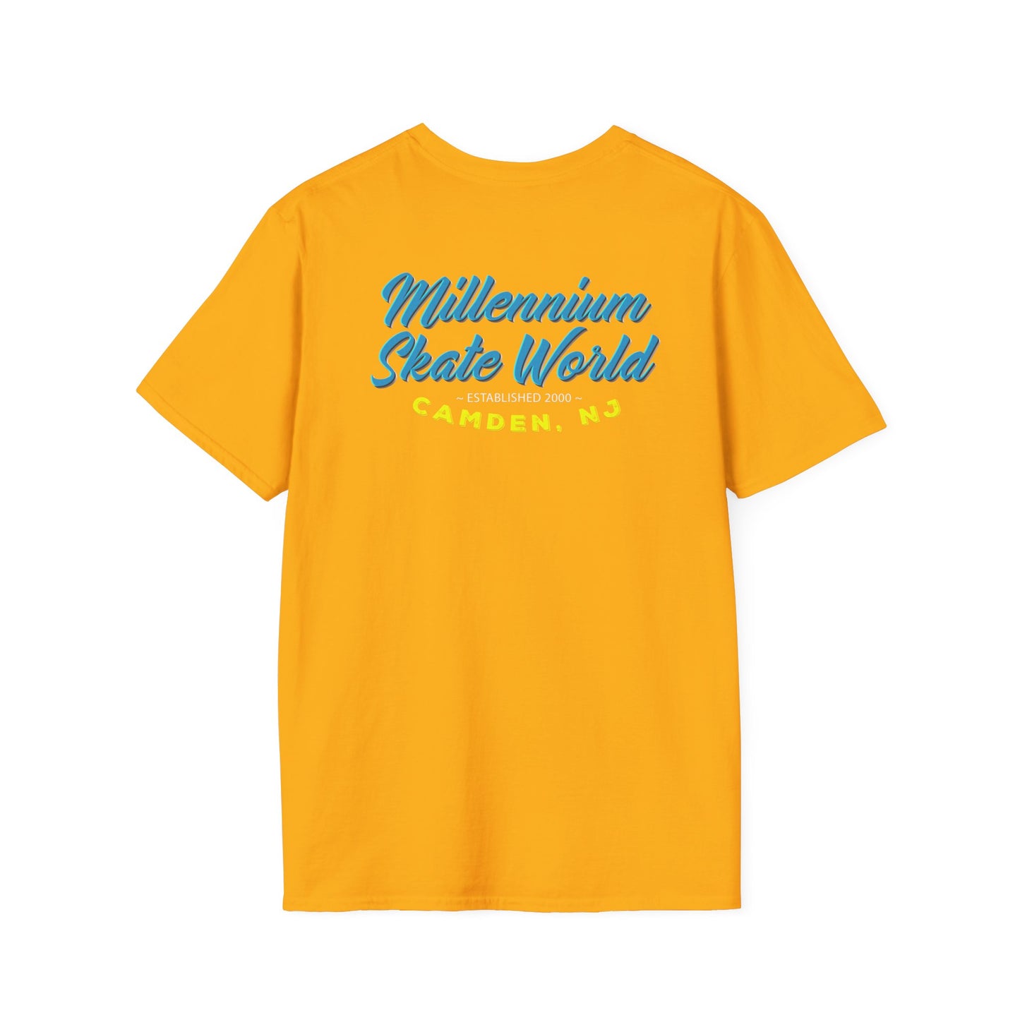Adult "Skate Life" T-Shirt - Millennium Skate World Camden, NJ (Blue)
