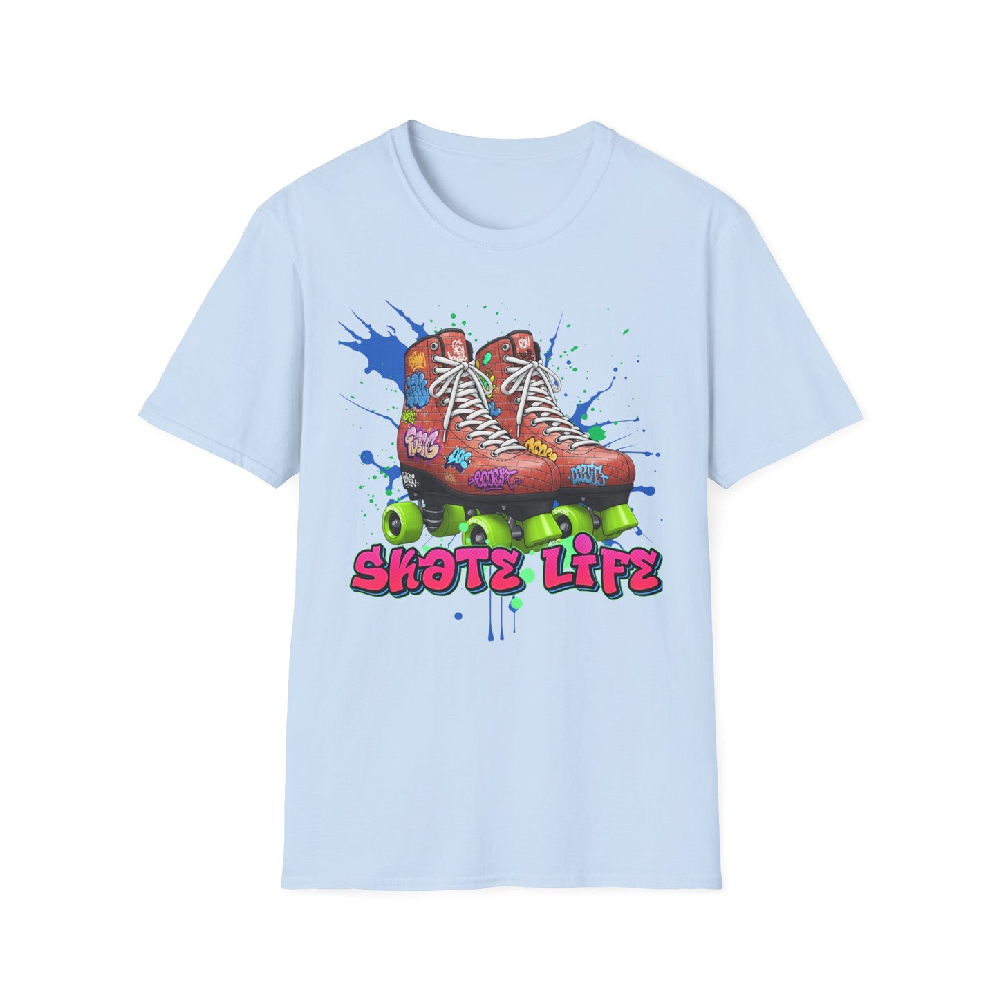 Adult "Skate Life" Paint Splattered Skate T-Shirt - Millennium Skate World
