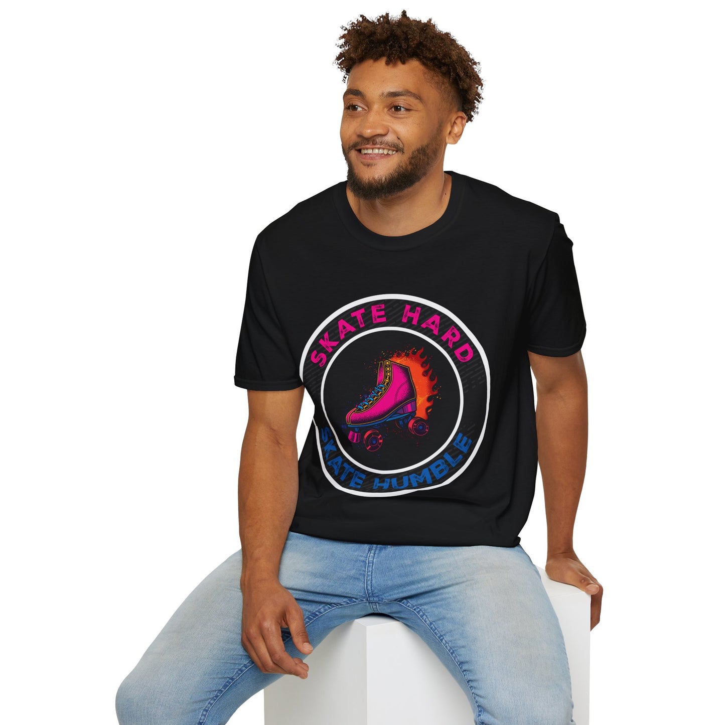 Adult "Skate Hard Skate Humble" T-Shirt - United Skates of America - Columbus