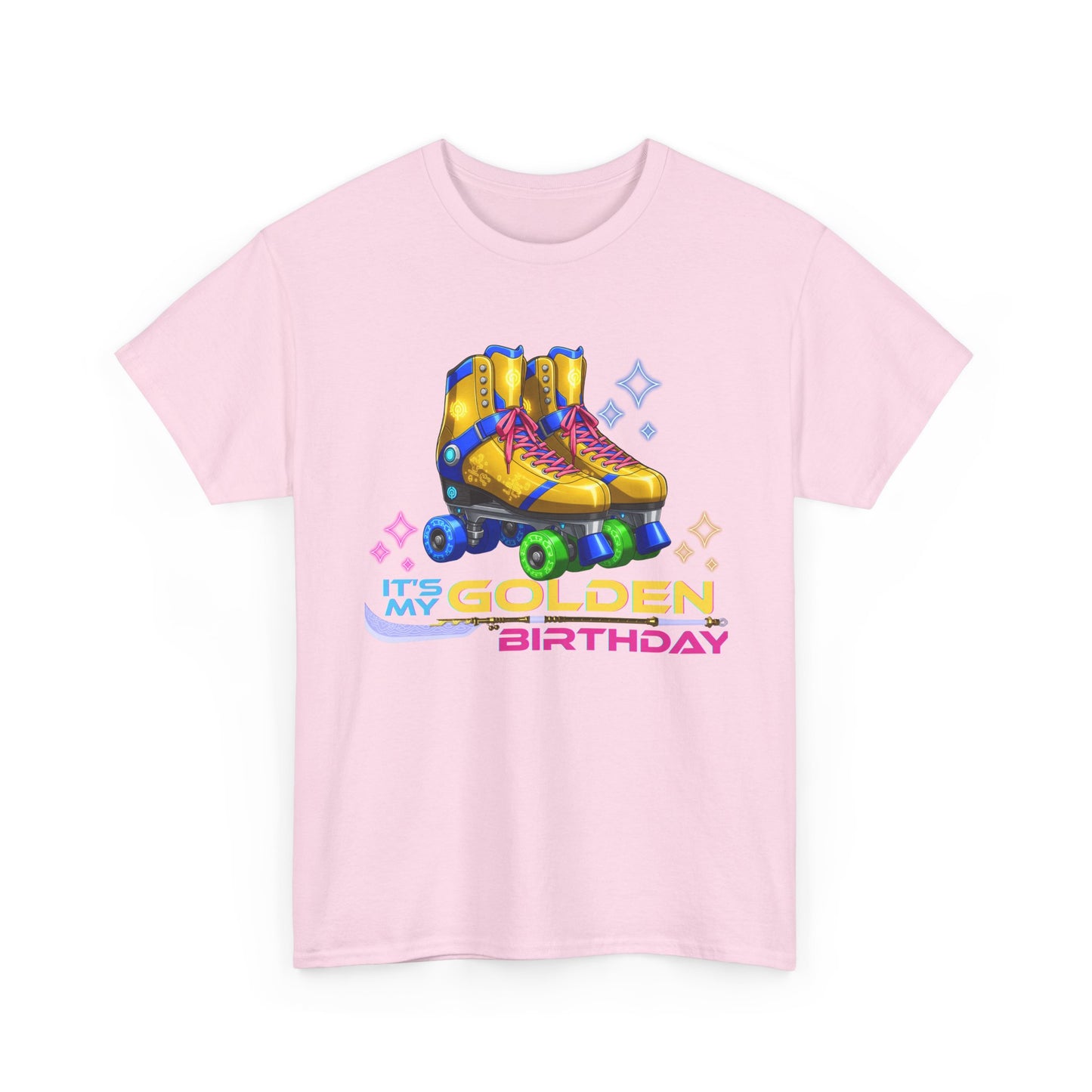 Golden Birthday - Adult Roller Skate Graphic T-Shirt – 100% Cotton
