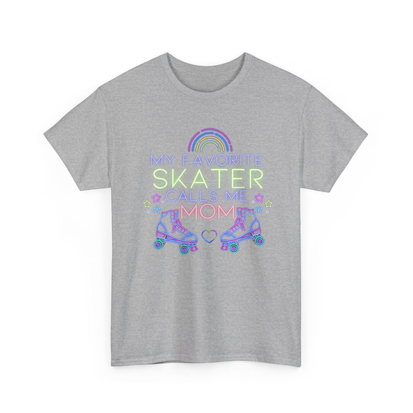 Women's "My Favorite Skater Calls Me Mom" Roller Skating Tee for Mothers