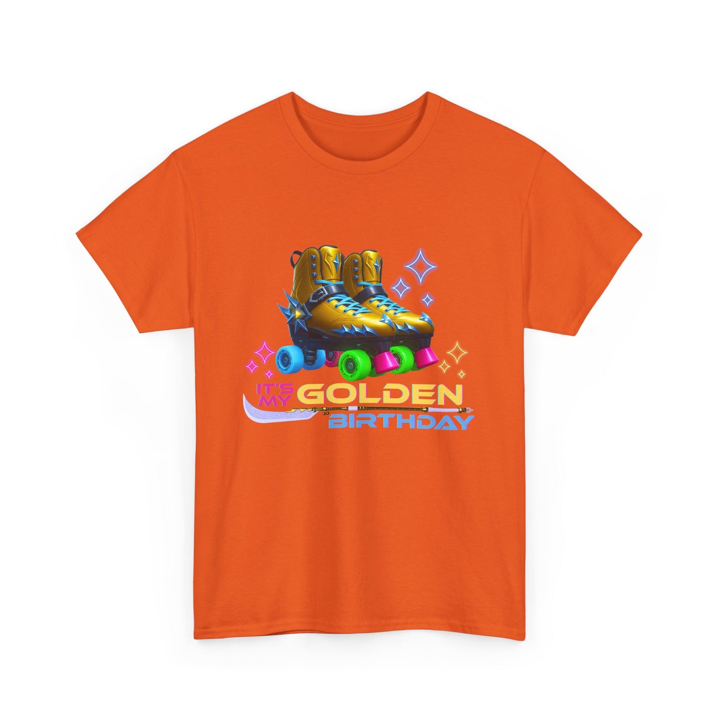 It's My Golden Birthday  - Adult and Teens Roller Skate Graphic T-Shirt – 100% Cotton, Female
