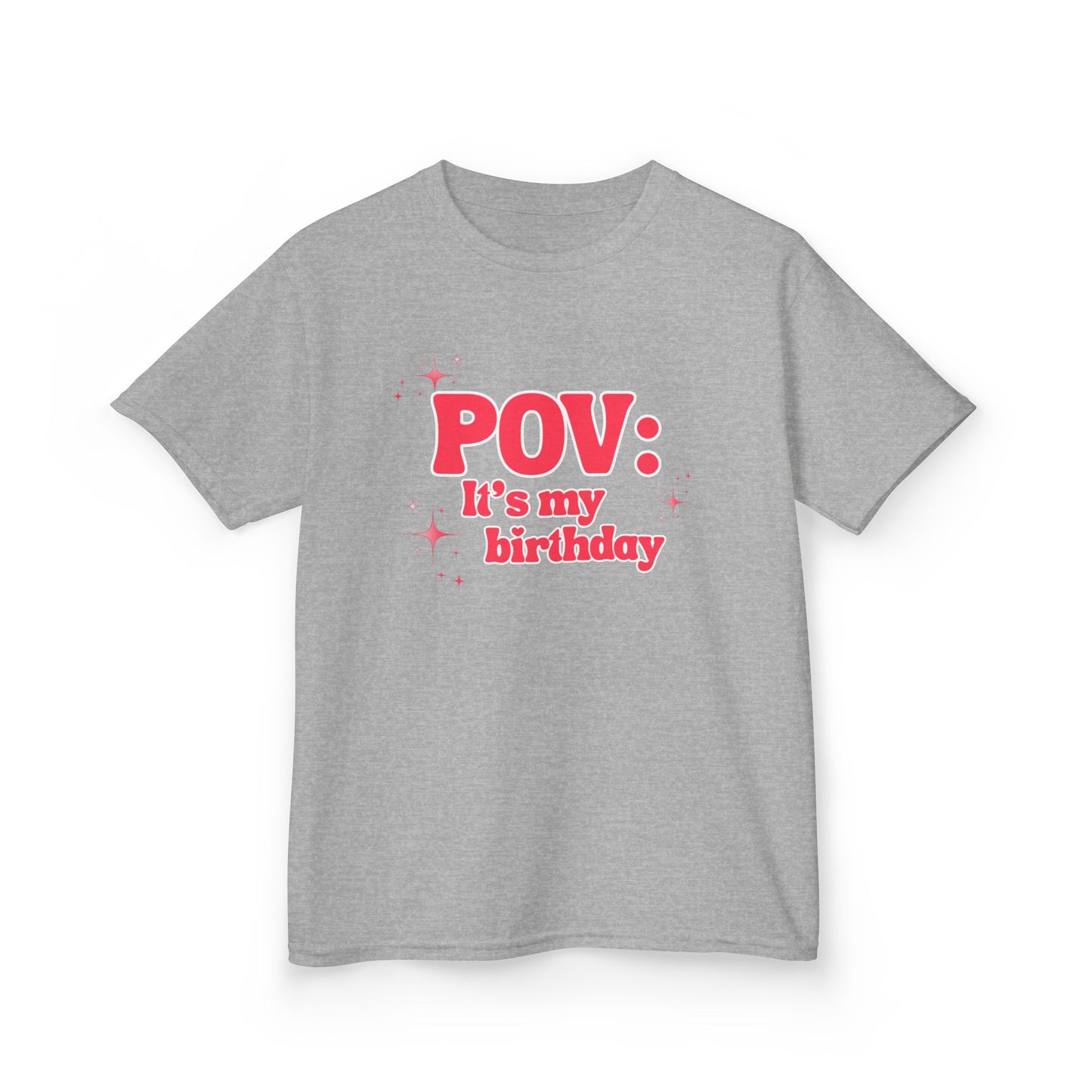 Girl's Roller Skating Birthday T-Shirt - POV It’s My Birthday - Skater Tee for Kids
