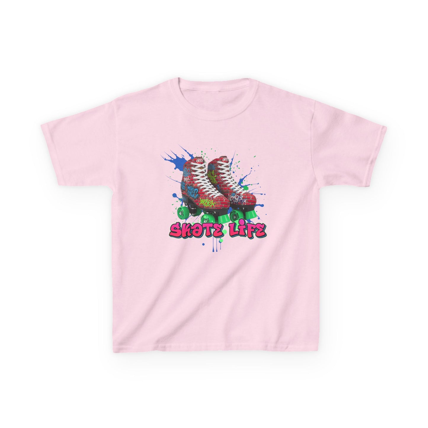 Kid's Roller Skating T-Shirt - Skate Life - Graphic Tee for Boys and Girls